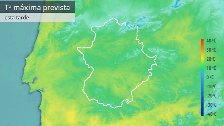 Temperatura máxima prevista para hoy lunes 6 de marzo