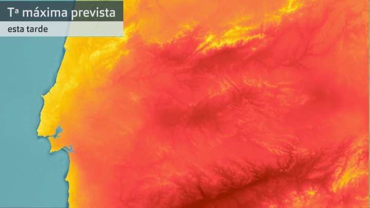 Temperatura máxima prevista para hoy jueves 5 de agosto