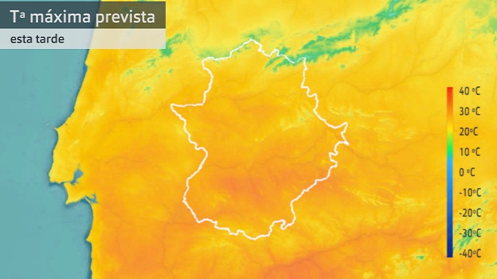 Temperatura máxima prevista para hoy miércoles 15 de marzo