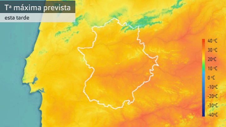 Temperatura máxima prevista para hoy jueves 16 de marzo