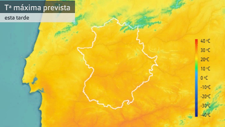 Temperatura máxima prevista para hoy martes 21 de marzo