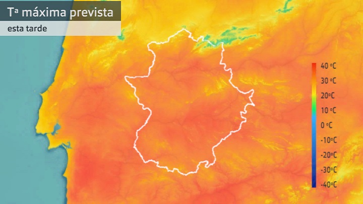 Temperatura máxima prevista para hoy miércoles 29 de marzo