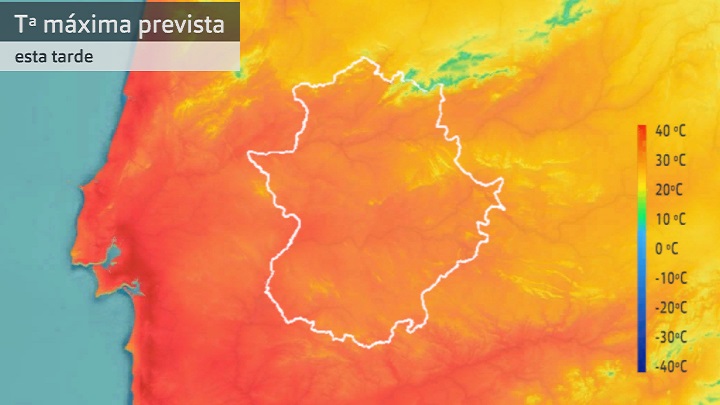 Temperatura máxima prevista para hoy lunes 17 de abril