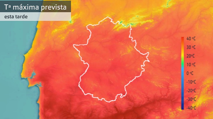 Temperatura máxima prevista para hoy miércoles 26 de abril