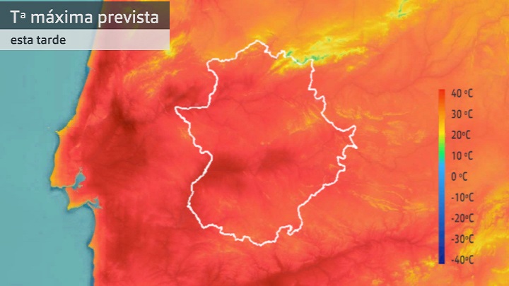 Temperatura máxima prevista para hoy martes 2 de mayo