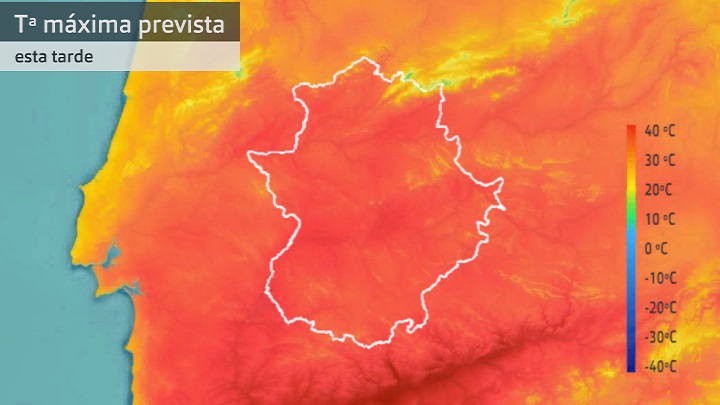 Temperatura máxima prevista para hoy lunes 8 de mayo