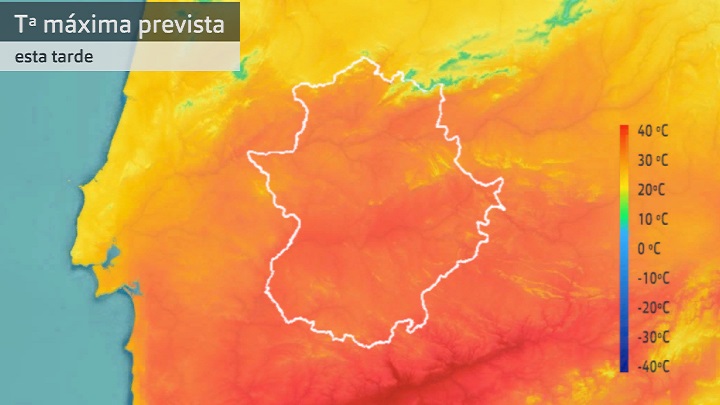 Temperatura máxima prevista para hoy miércoles 10 de mayo