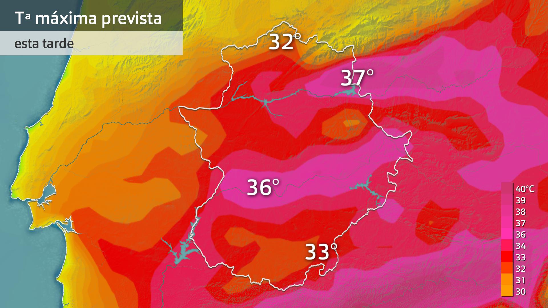 Temperatura máxima prevista para hoy miércoles 2 de agosto