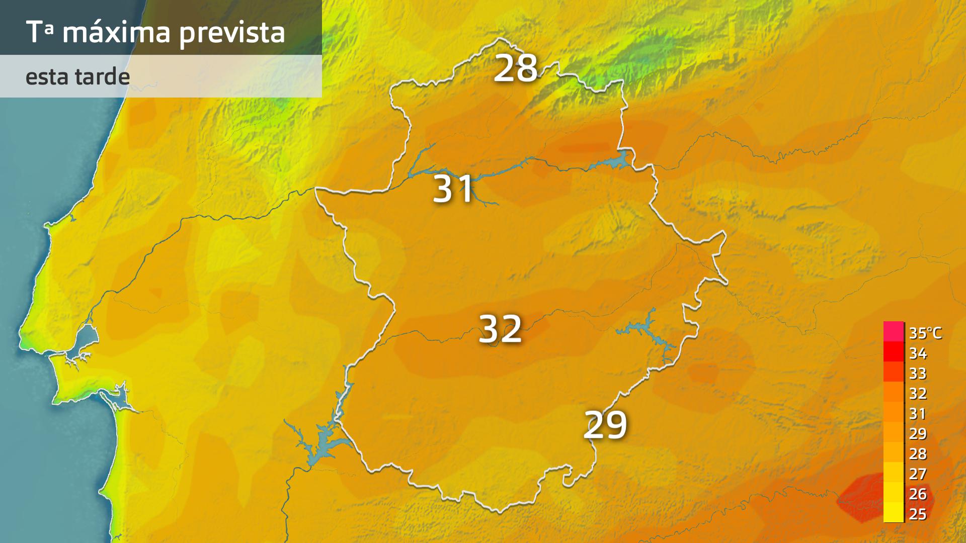 Temperatura máxima prevista para hoy viernes 8 de septiembre