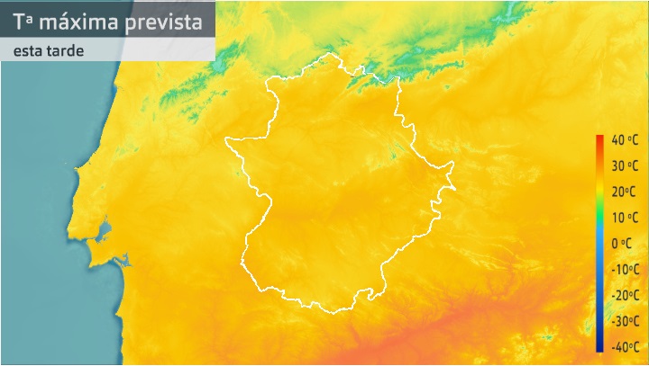 Temperatura máxima prevista para hoy jueves 21 de octubre