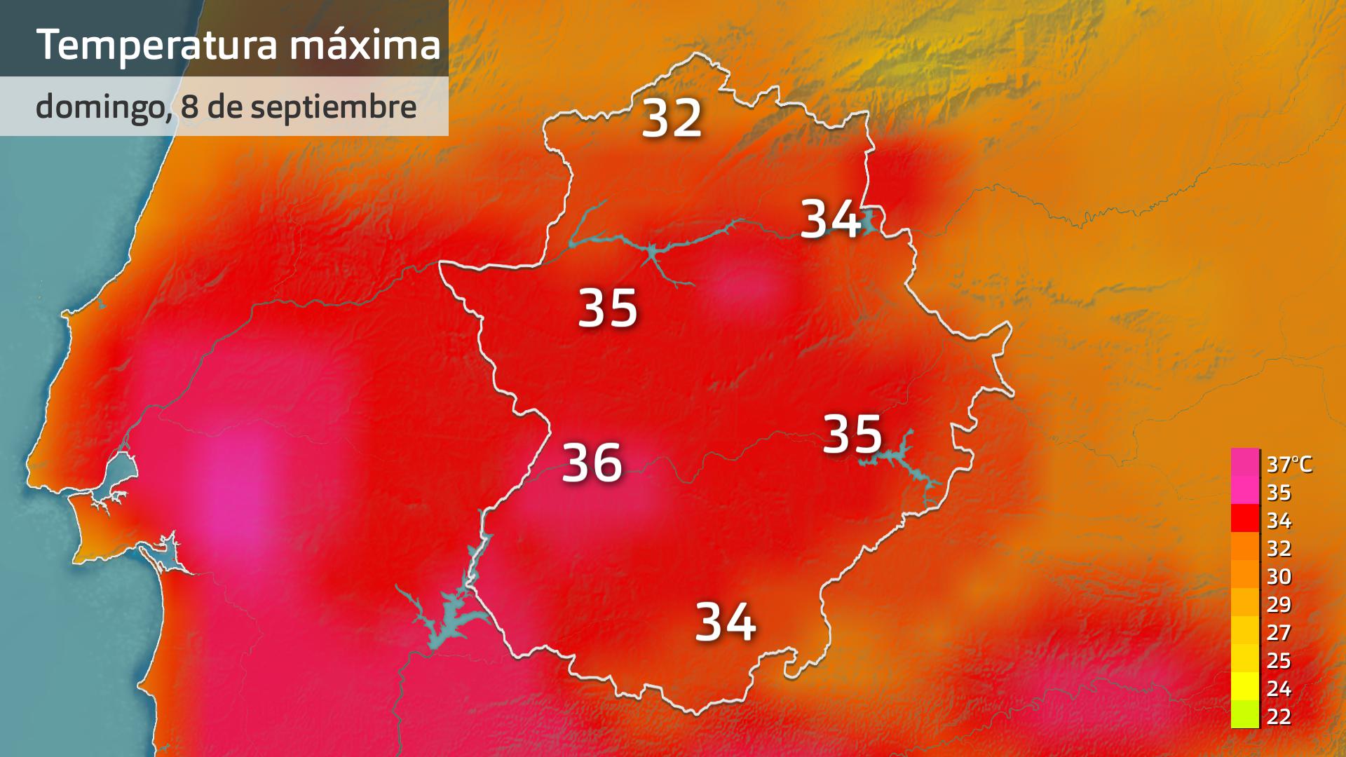 Temperaturas máximas