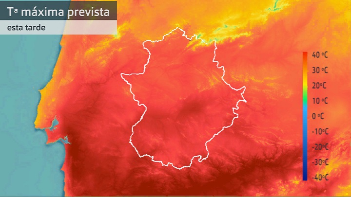 Temperatura máxima prevista para hoy viernes 30 de junio