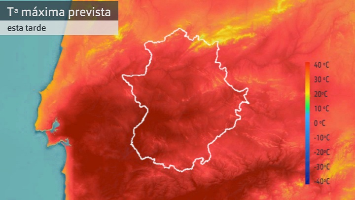 Temperatura máxima prevista para hoy viernes 16 de junio