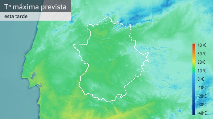 Temperatura máxima prevista para hoy jueves 25 de noviembre