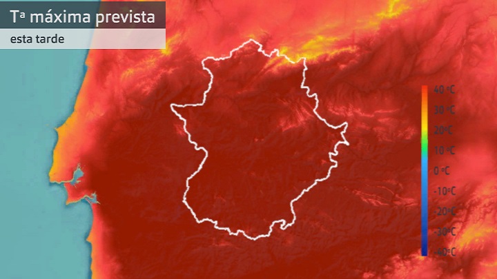 Temperatura máxima prevista para hoy martes 27 de junio