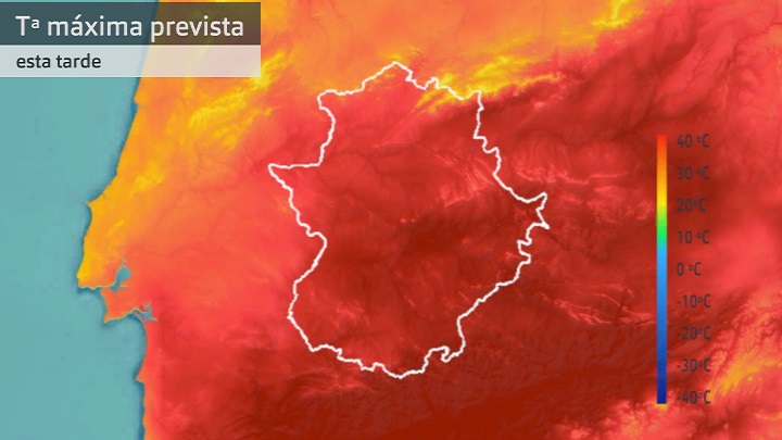 Temperatura máxima prevista para hoy jueves 29 de junio