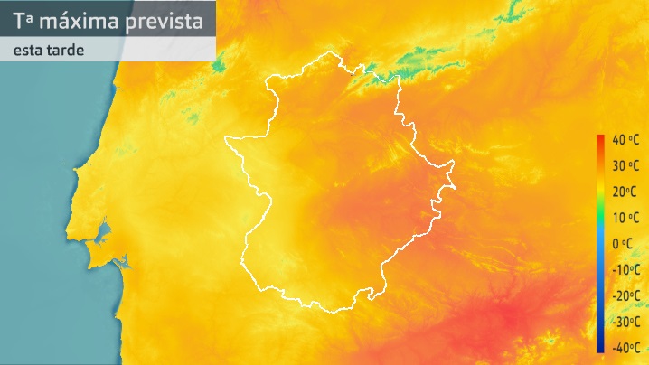 Temperatura máxima prevista para hoy jueves 23 de septiembre