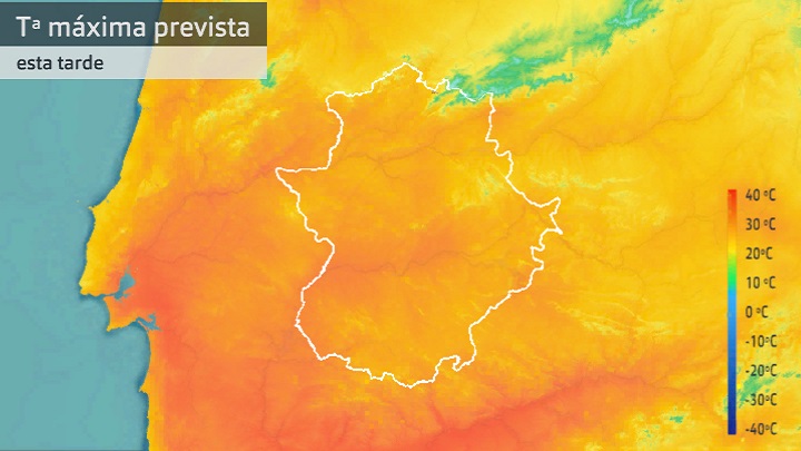 Temperatura máxima prevista para hoy miércoles 25 de mayo