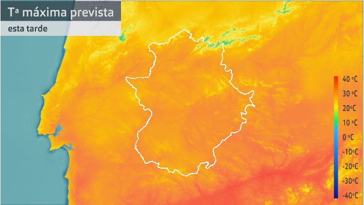 Temperatura máxima prevista para hoy lunes 27 de septiembre