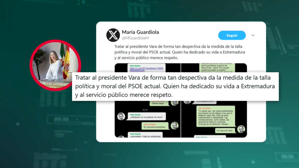 Los "WhatsApps" entre Sánchez y Ábalos, publicados por un diario nacional, incluyen críticas a Vara, entre otros barones socialistas