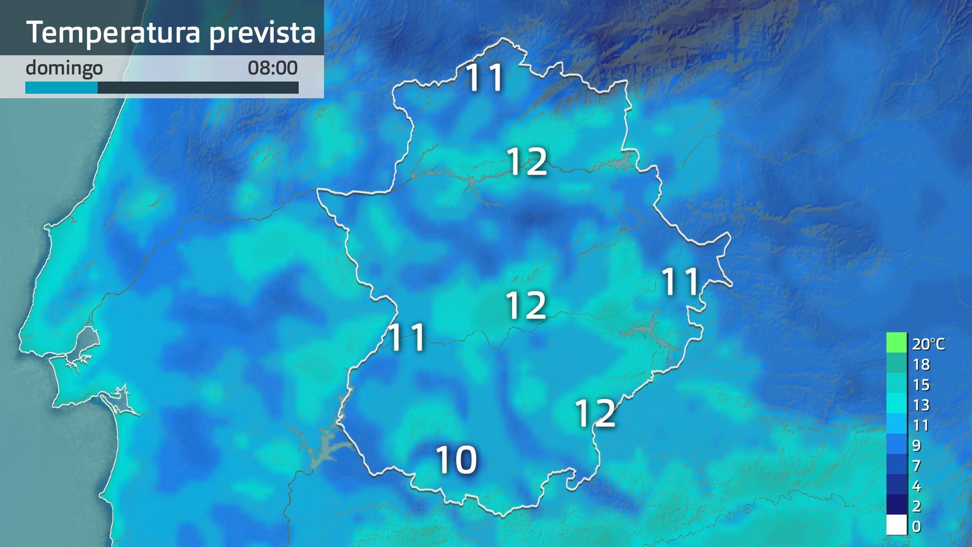 Temperatura mínima prevista