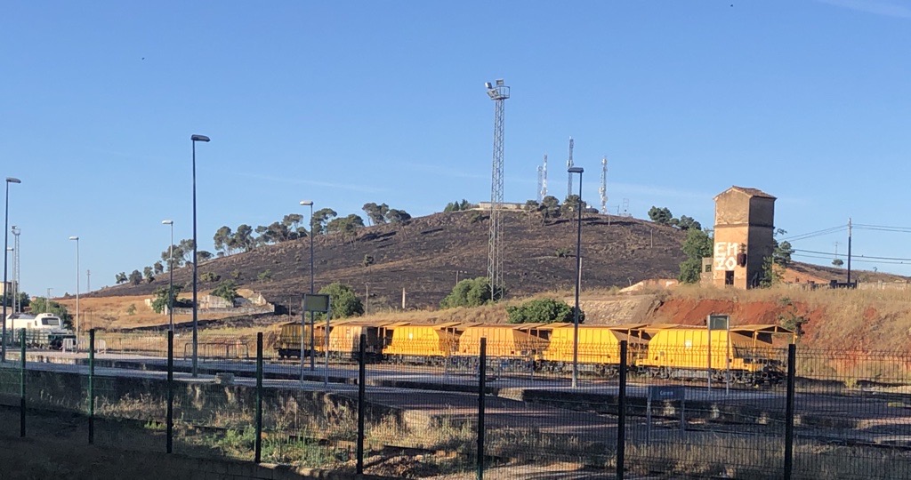 Imagen de la zona del incendio una vez controlado