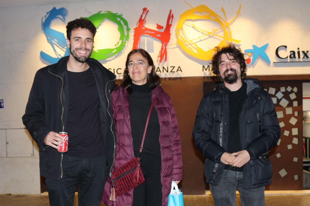 Francisco Javier y David Carmona, junto a la directora del Conservatorio Superior de Musica de Badajoz, Charo Mayoral