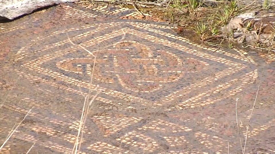 Mosaico en Villalba de los Barros