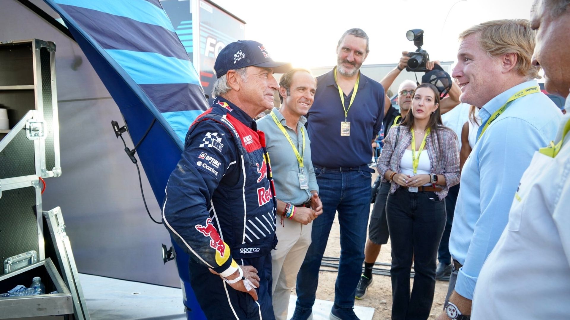 Carlos Sainz en el Rally Raid en Badajoz