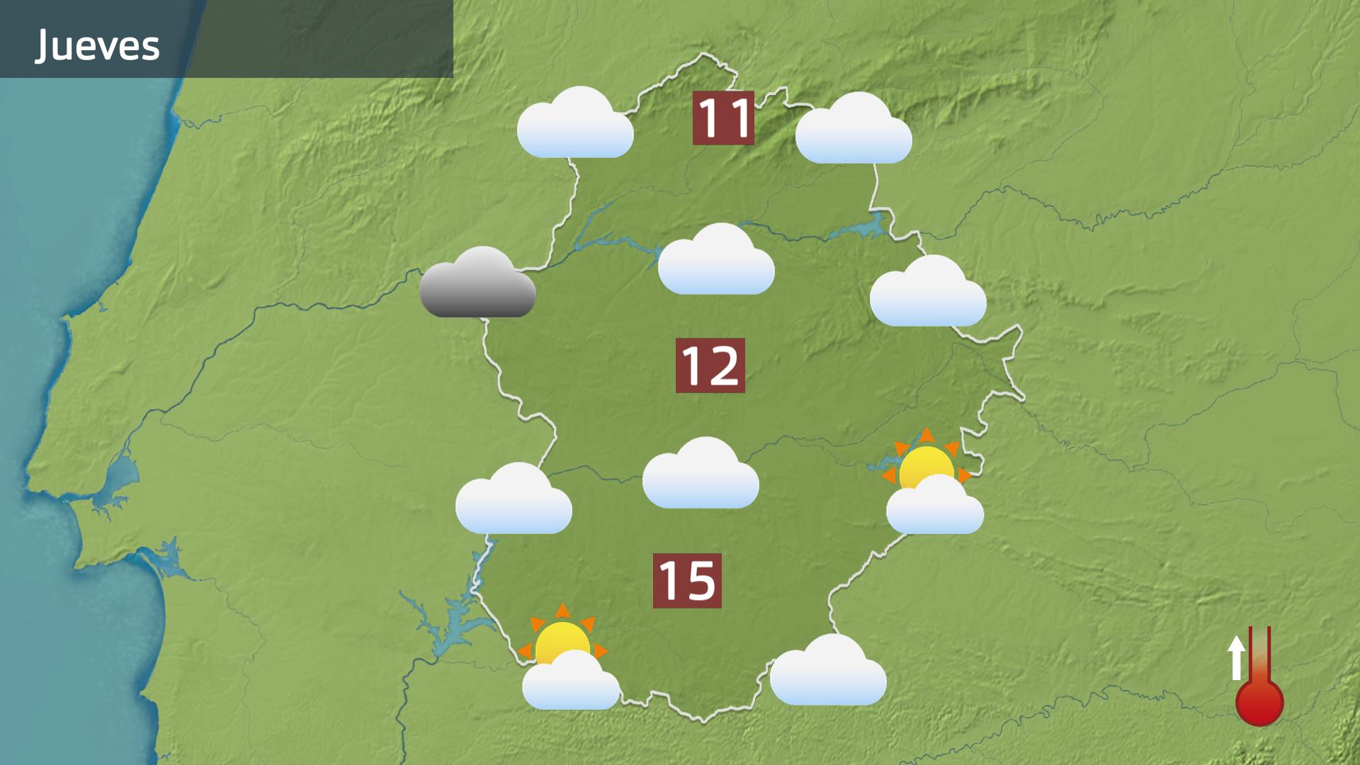 Mapa de previsión para hoy jueves 28 de diciembre