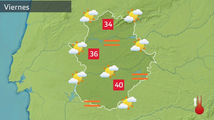 Mapa de previsión para hoy viernes 20 de mayo