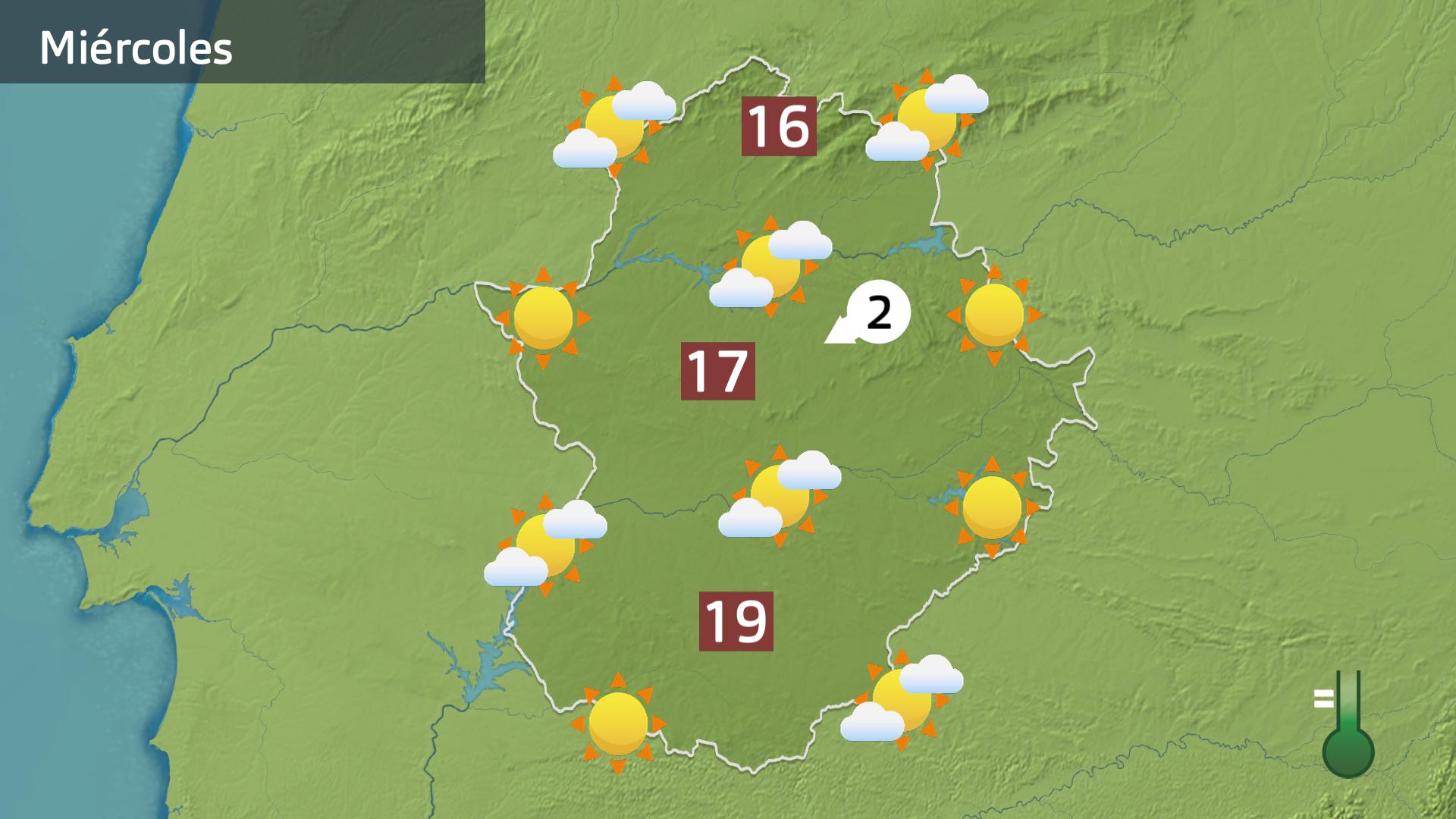 Mapa de previsión para hoy miércoles 31 de enero