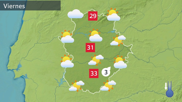 Mapa de previsión para hoy viernes 28 de abril