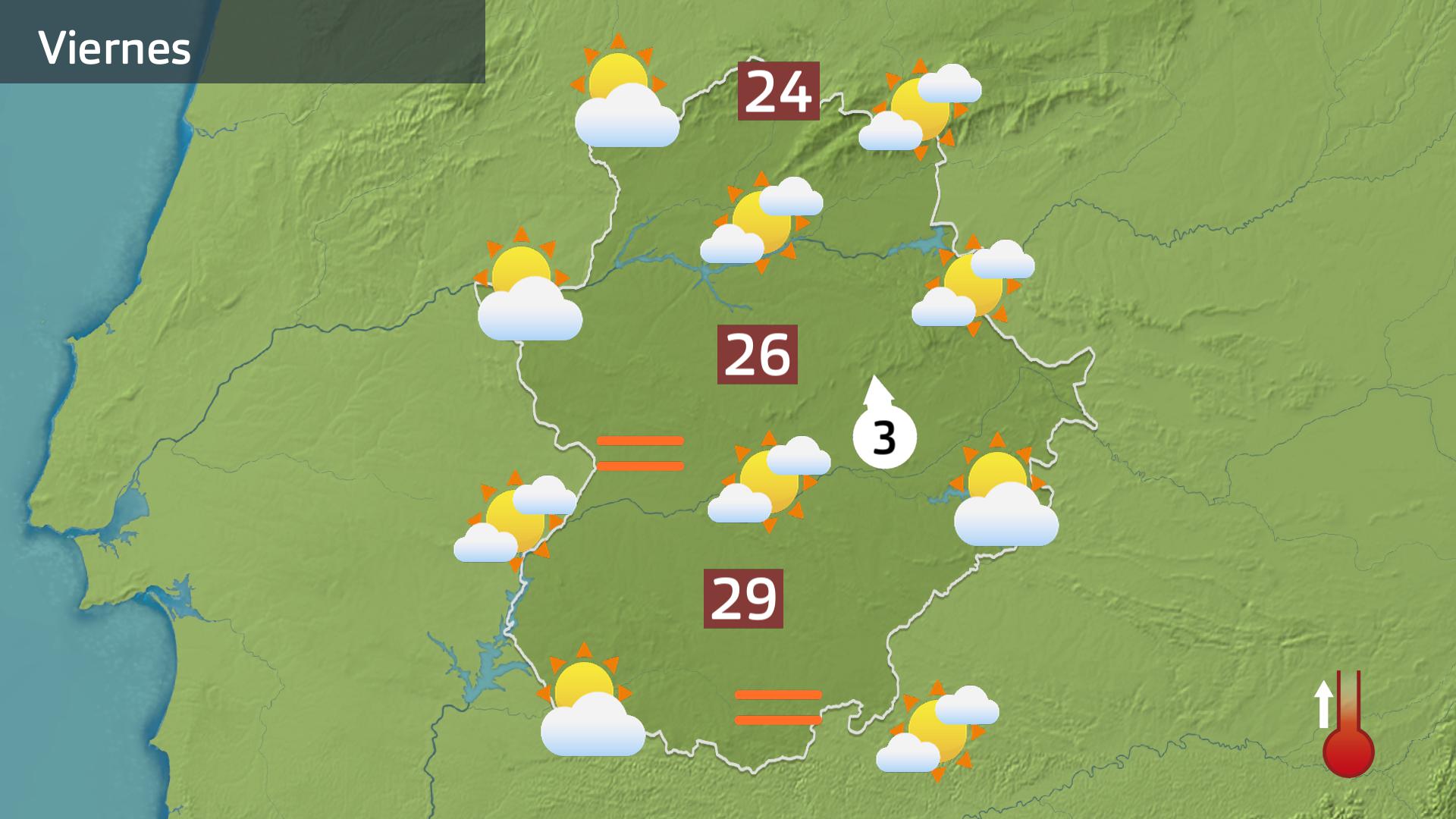 Mapa de previsión para hoy viernes 5 de abril