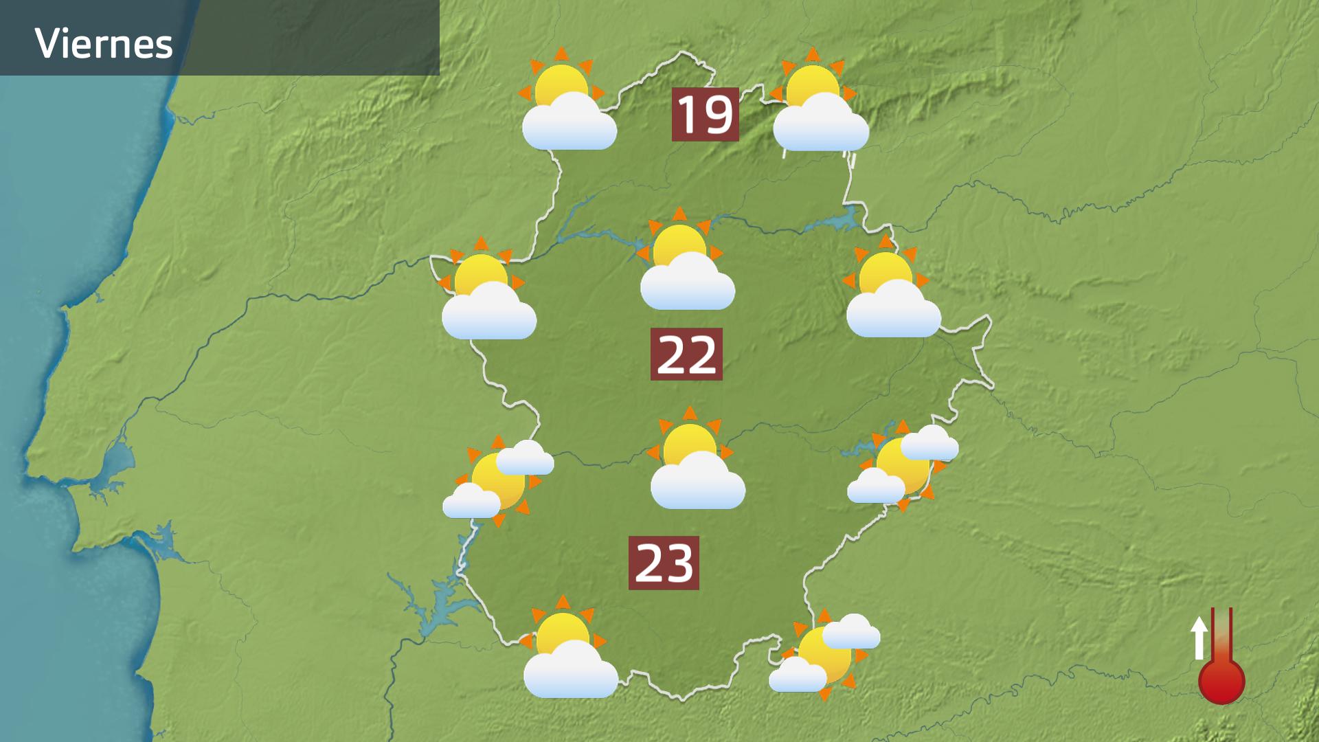 Mapa de previsión para hoy viernes 17 de mayo