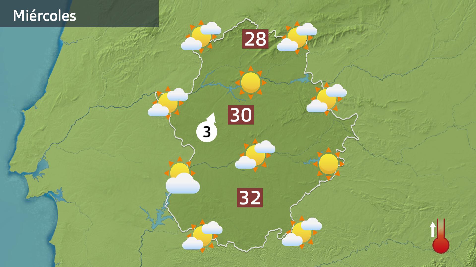 Mapa de previsión para hoy miércoles 6 de septiembre