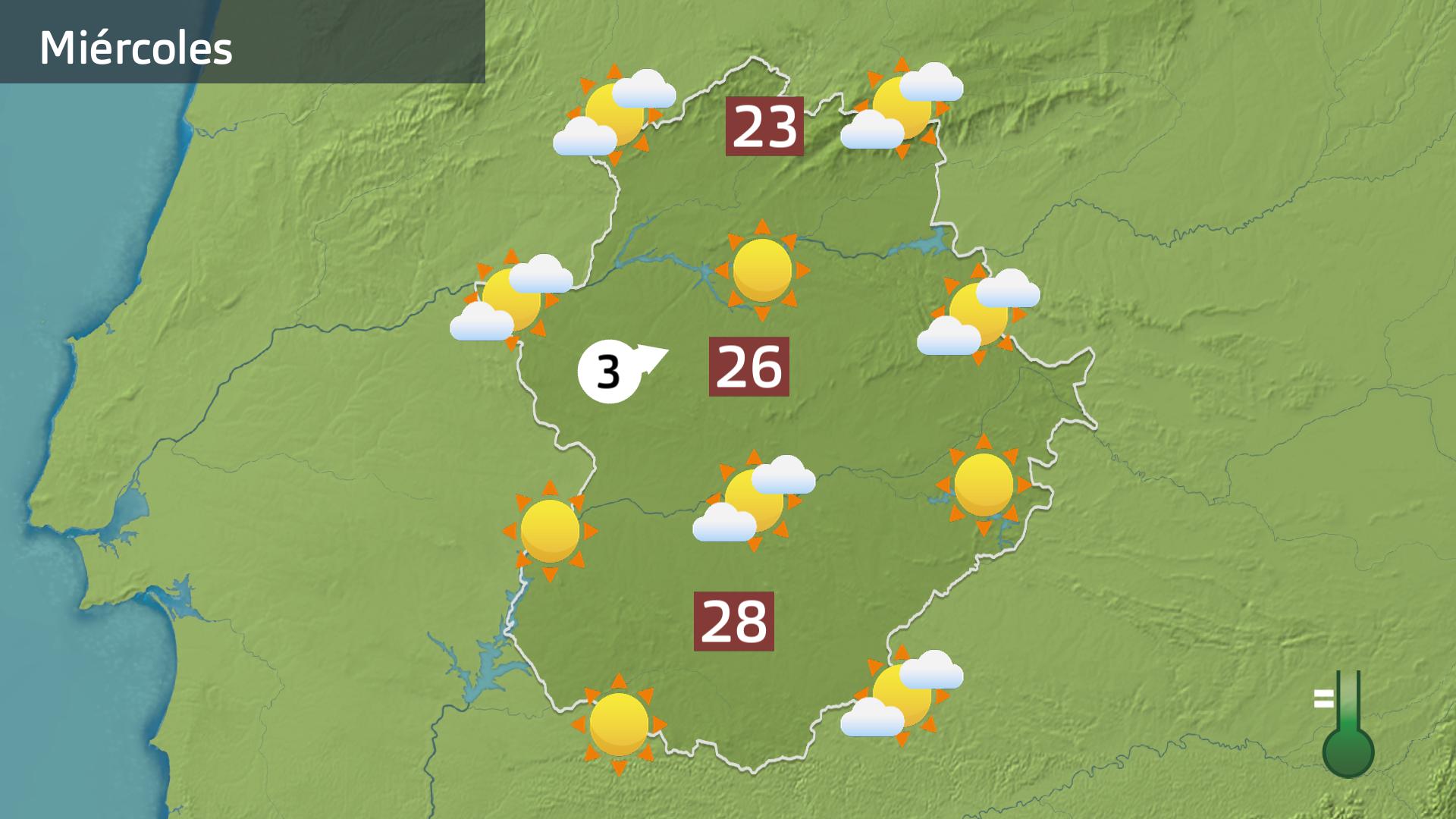 Mapa de previsión para hoy miércoles 20 de septiembre