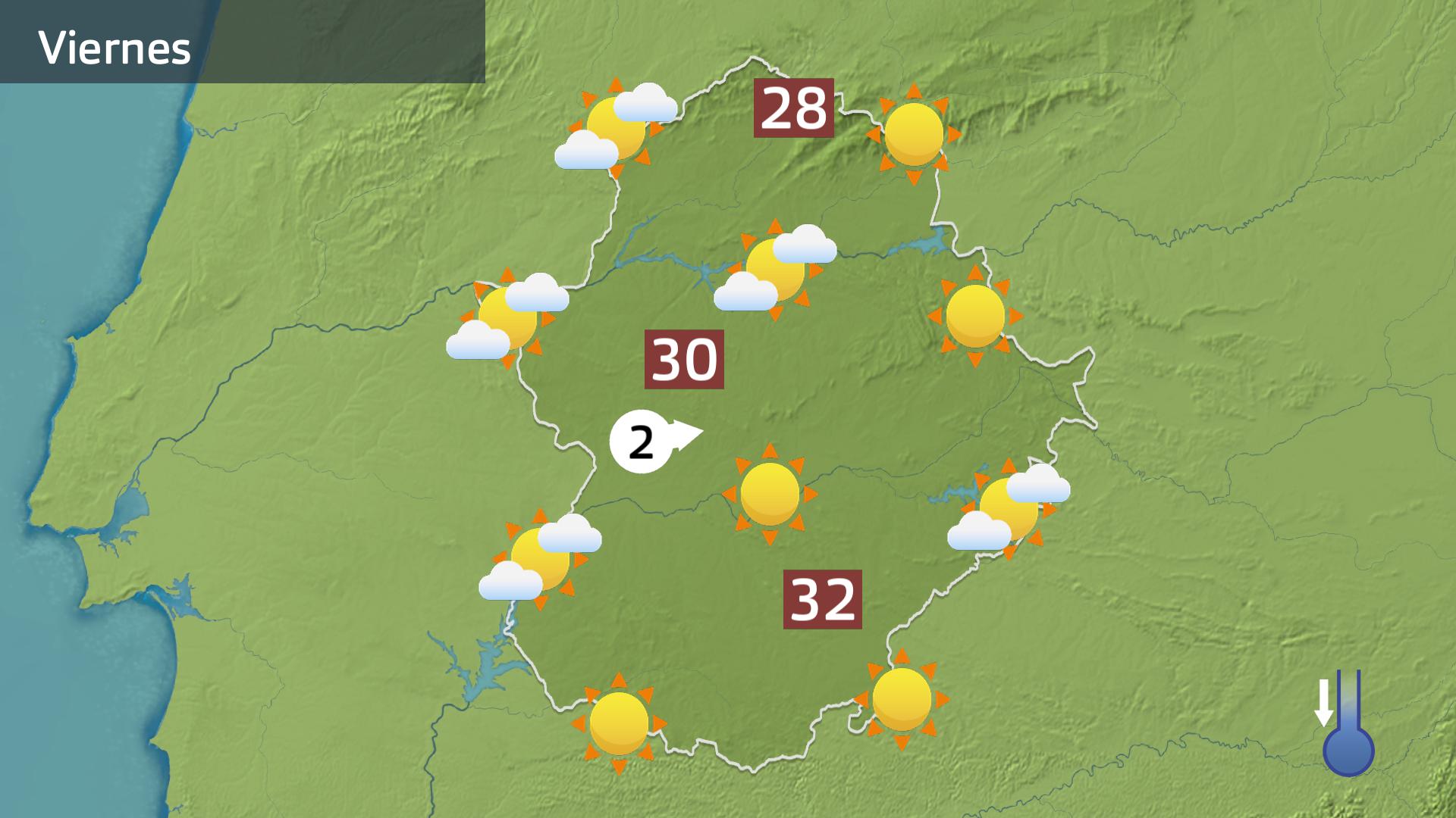 Mapa de previsión para hoy viernes 11 de julio