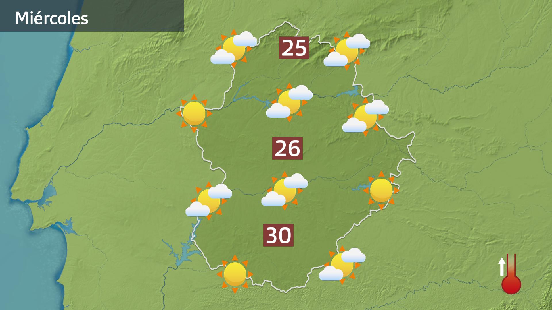 Mapa de previsión para hoy miércoles 24 de septiembre