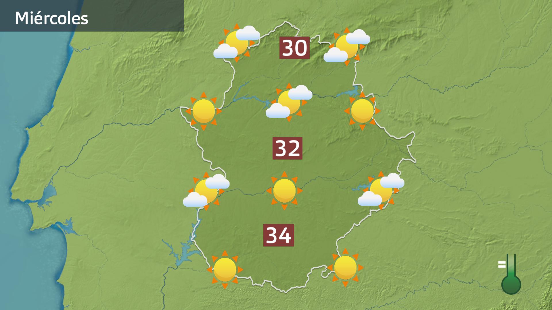 Mapa de previsión para hoy miércoles 11 de octubre