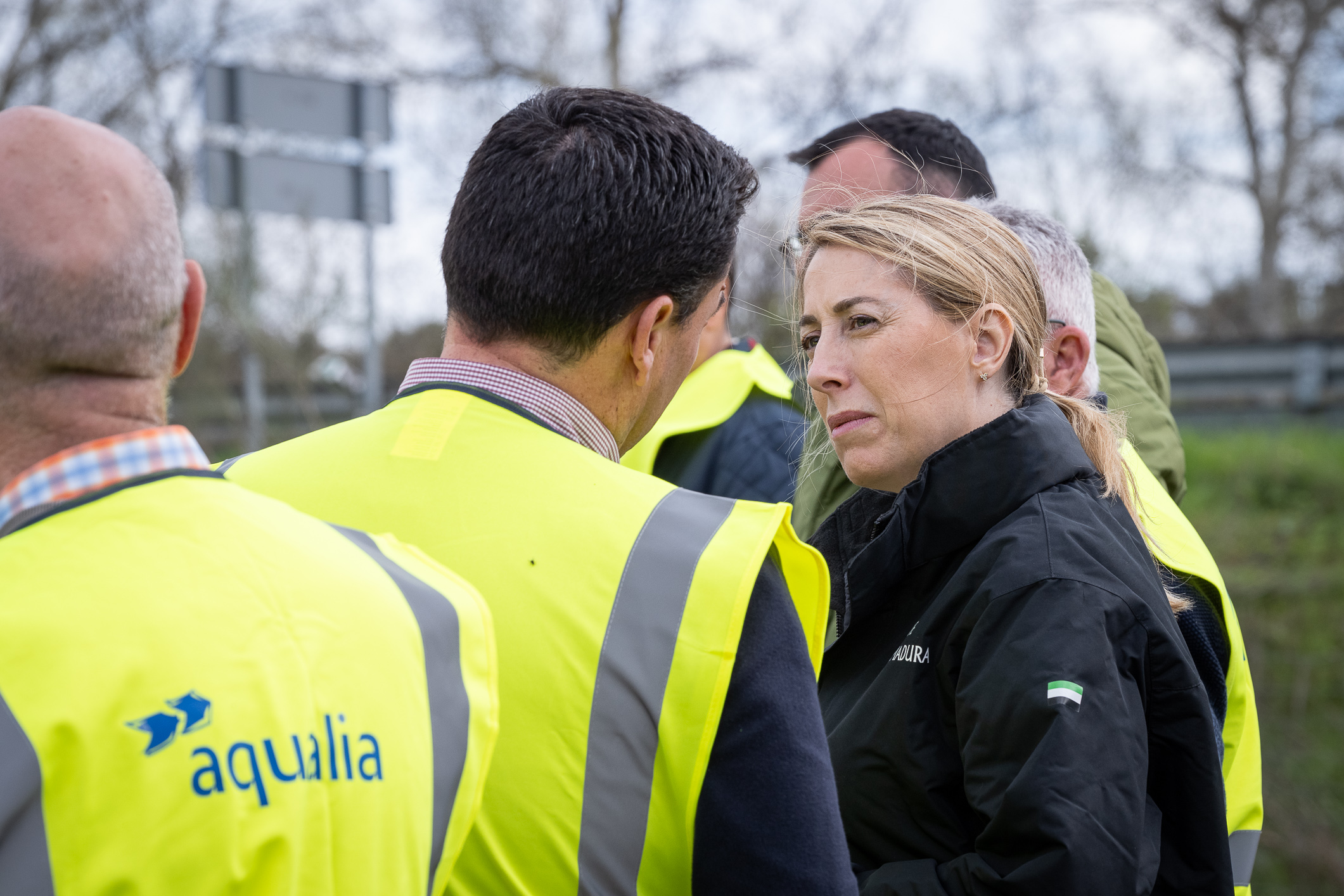 La presidenta de la Junta visita algunas de las zonas más castigadas por las inundaciones