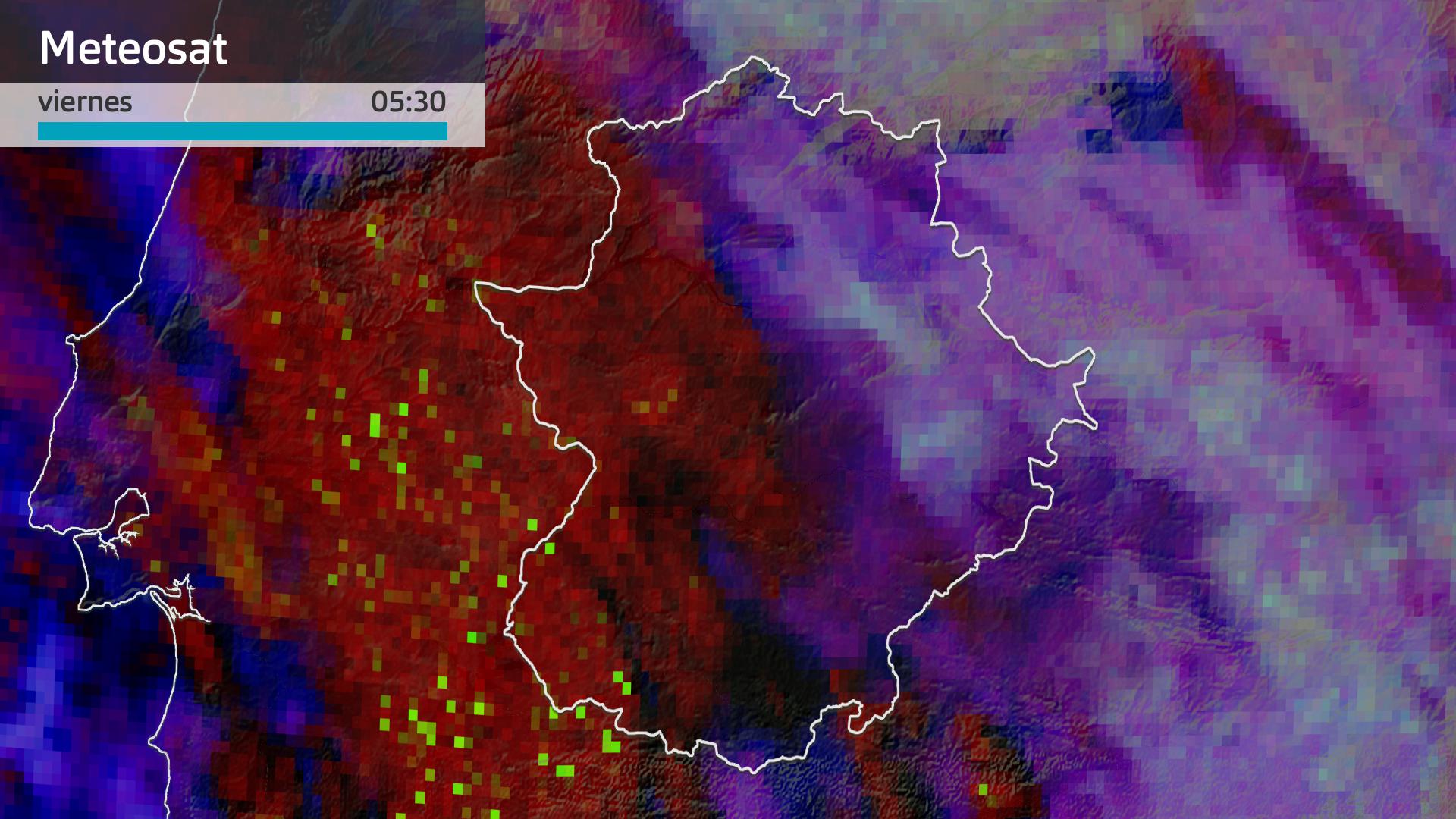 Imagen del Meteosat vienres 16 de febrero 5:30 h.