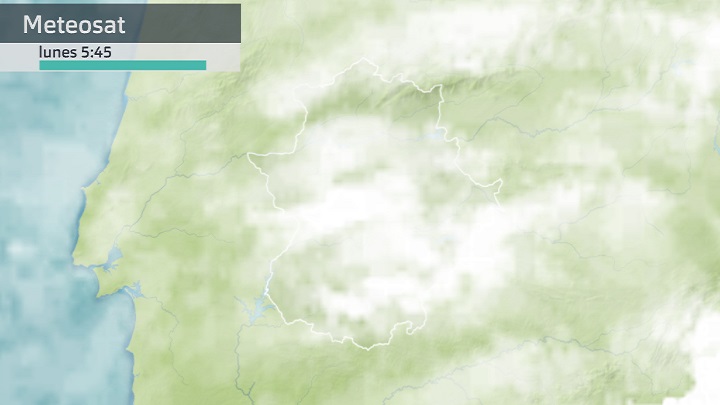 Imagen del Meteosat lunes 9 de enero 5:45 h.