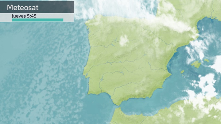 Imagen del Meteosat jueves 19 de enero 5:45 h.