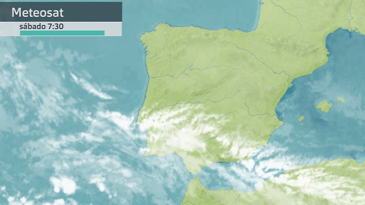 Imagen del Meteosat sábado 11 de febrero 7:30 h.