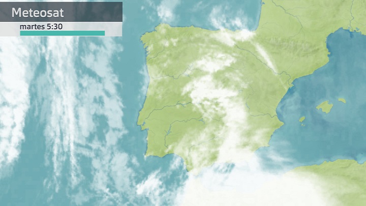 Imagen del Meteosat martes 14 de febrero 5:30 h.