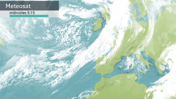 Imagen del Meteosat miércoles 22 de marzo 5:15 h.