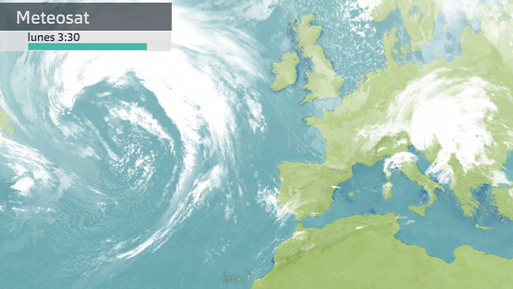 Imagen del Meteosat lunes 27 de marzo 5:30 h.