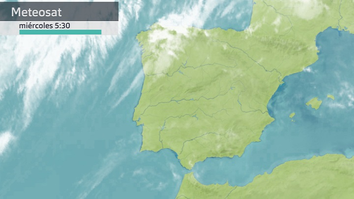 Imagen del Meteosat miércoles 29 de marzo 5:30 h.