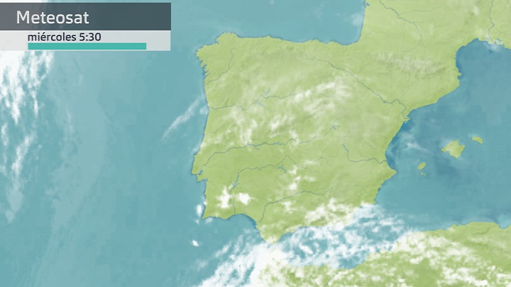 Imagen del Meteosat miércoles 19 de abril 5:30 h.